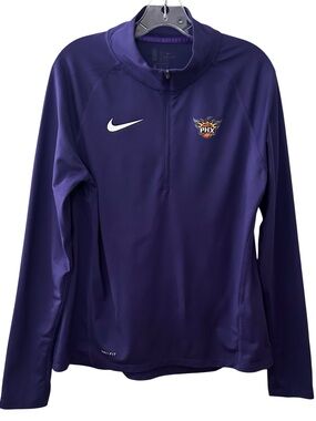 NIKE Purple Phoenix Suns Element Performance 1/2 Zip Pullover Women's Large
